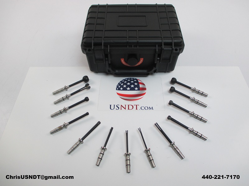 Olympus Sub Series Eddy Current Rotating Bolt Hole Scanner Probe Set